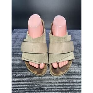 Birkenstock Kyoto Women’s Size 9 Suede Stone Light Grey Sandals/#F/